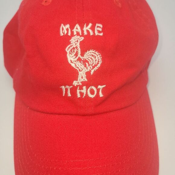 Petals and Peacocks "Make it Hot" Sriracha Theme Baseball Hat - Picture 7 of 14